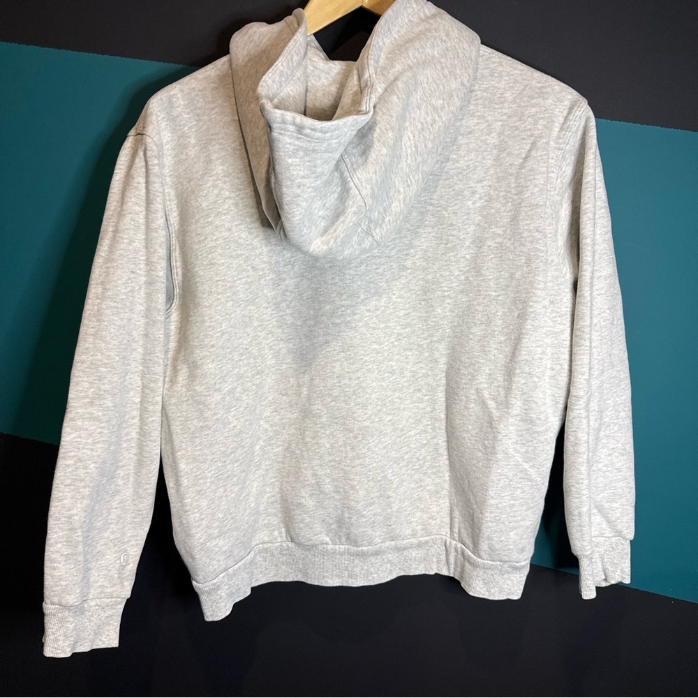 lululemon athletica Light Gray Relaxed Pullover Hoodie size XS Minimalist Comfy - Picture 3 of 10